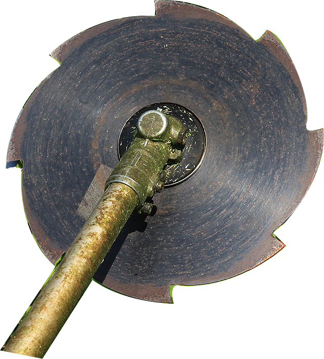 10枚セットツムラ（津村鋼業） 刈払機用刈刃 ブルーカッター 8枚刃 巴 径255mm 厚1.4mm - 5